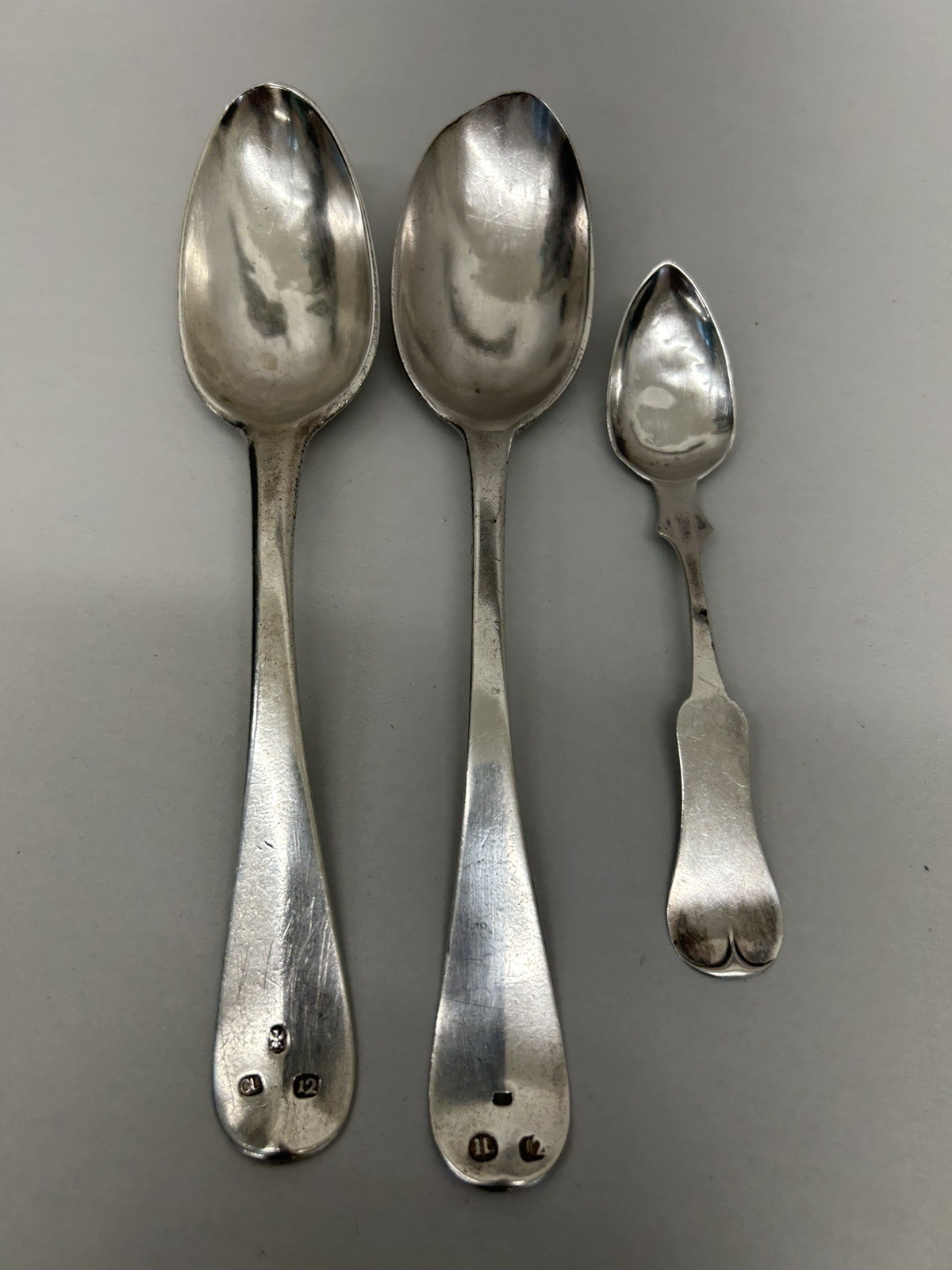 Lot of 3 Antique .750 Silver Spoons 157 Grams Scrap