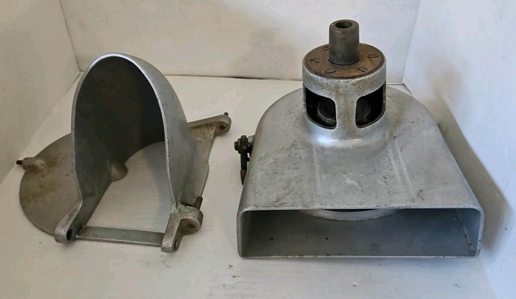 Vtg Pelican Head Mixer Attachment Shredder Grater Slicer Housing Hood