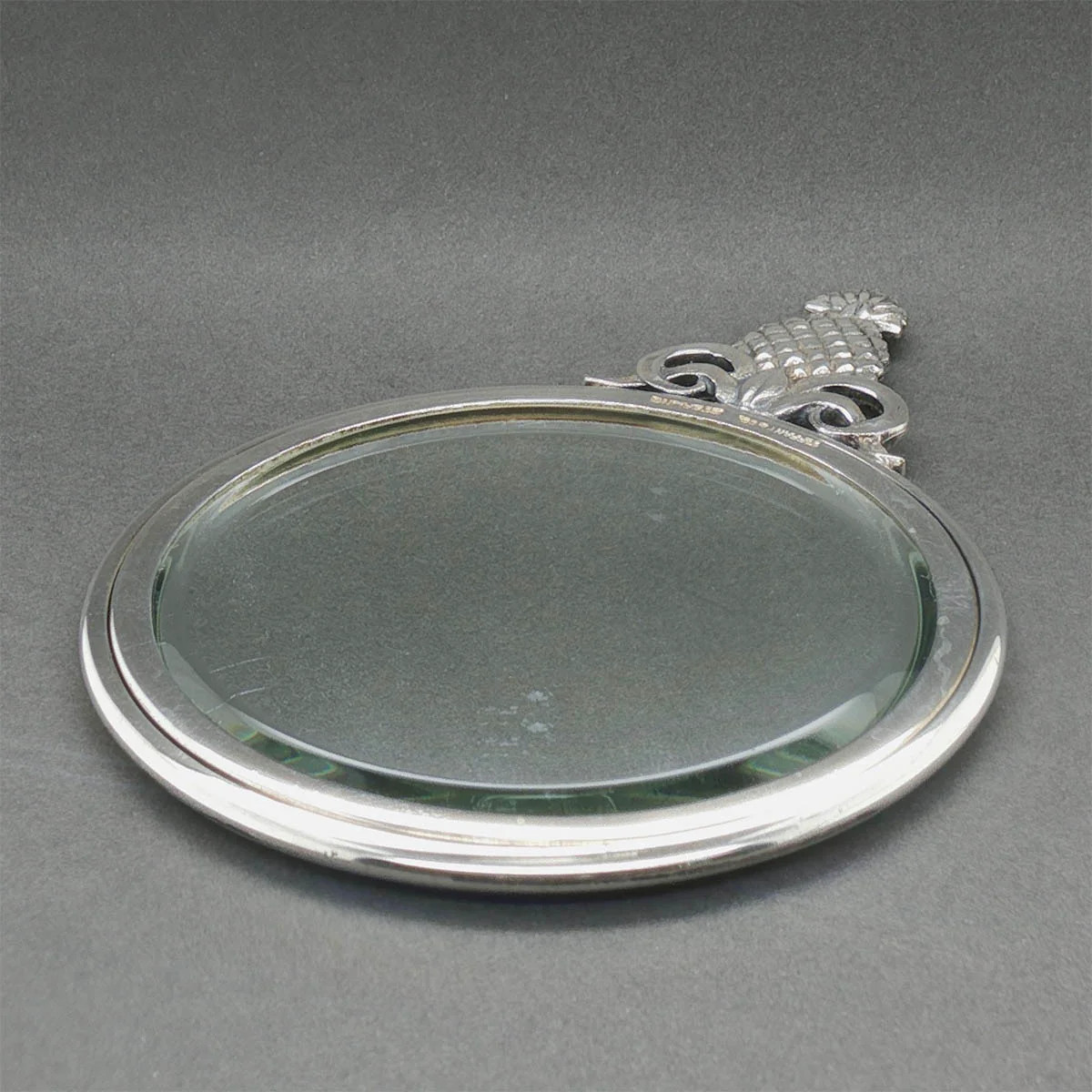 Estate Tiffany & Co. Sterling Silver Pineapple Pocket Mirror
