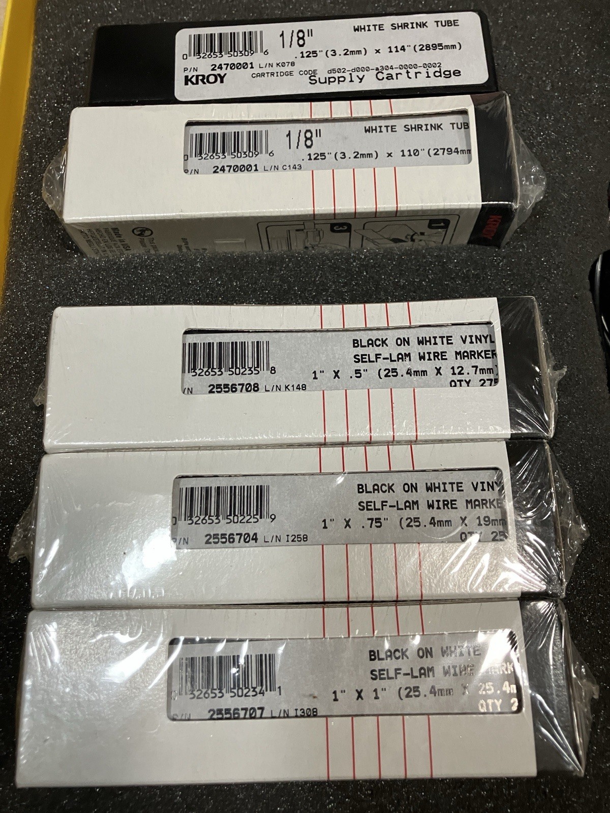 KROY HANDHELD LABEL PRINTER MODEL K5100 SHRINK TUBE PRINTER & VINYL SELF LAMENT