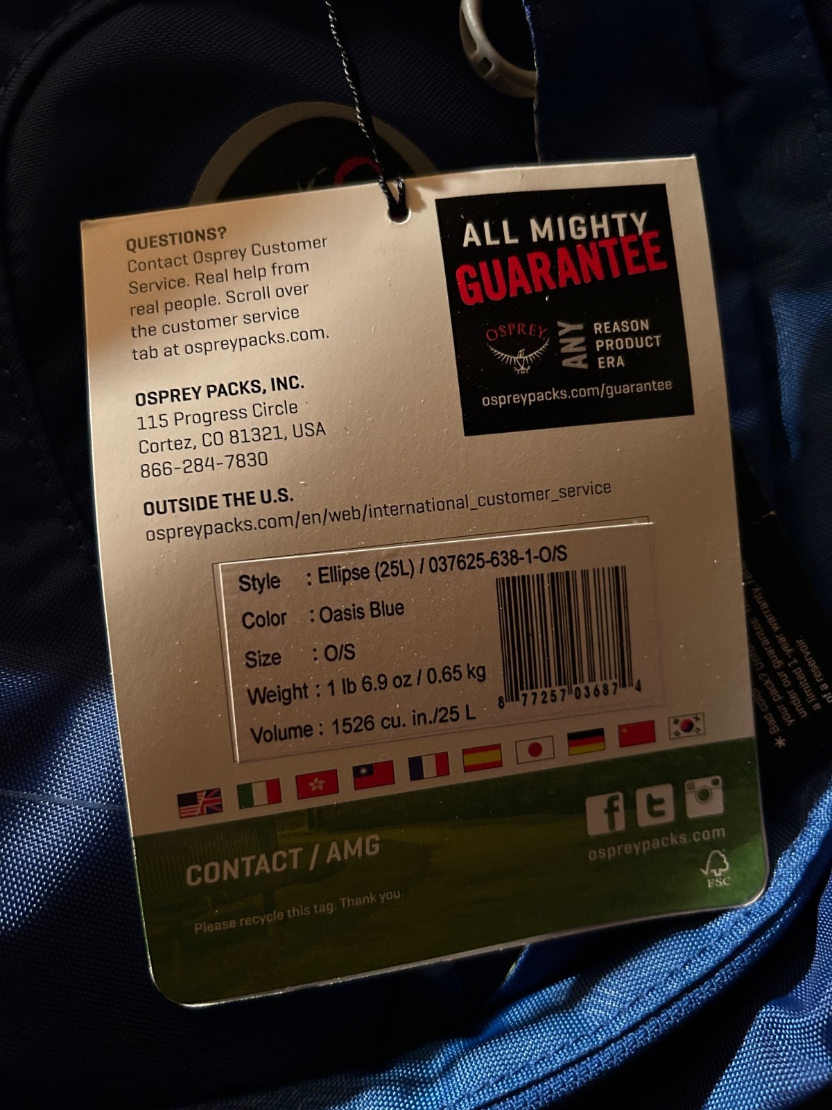 Osprey Ellipse 25L Backpack