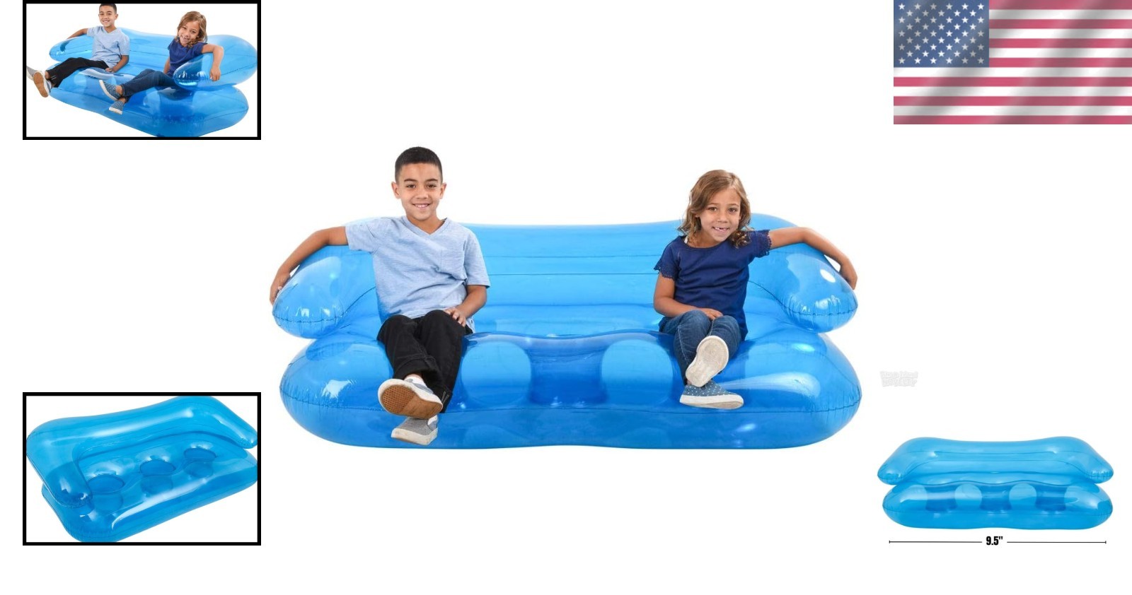 Fun and Functional 71" Inflatable Sofa - Perfect for Movie Nights & Gatherings!