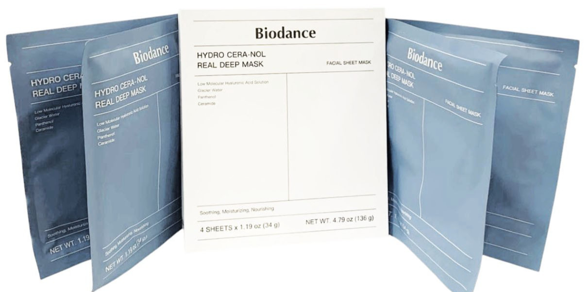 Biodance Hydro Cera-Nol Real Deep Mask Set of 8 Sheet 34g Each K-Beauty