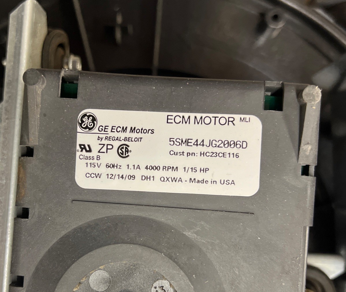 Carrier Bryant 324906-762 340793-762 ECM Used Inducer Motor New Wheel W/Press Sw