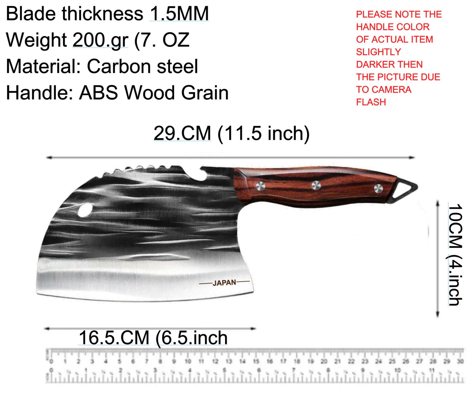 Viking knife Asian Kitchen Knife Butcher Chef Boning knife Cleaver Chopping Meat