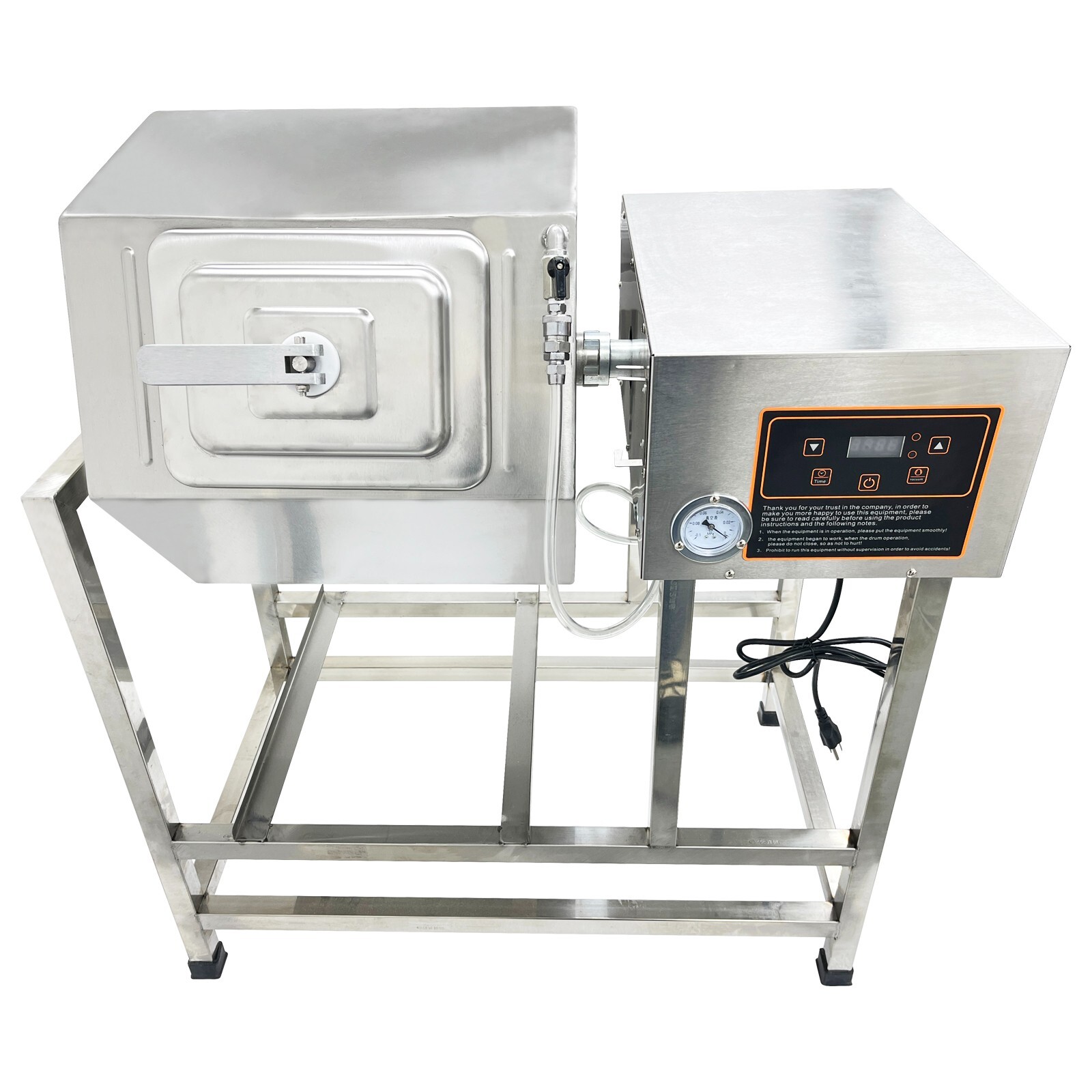 110V Vacuum Tumbler Marinator Meat Vegetable Marinating Machine 70L Food Vacuum