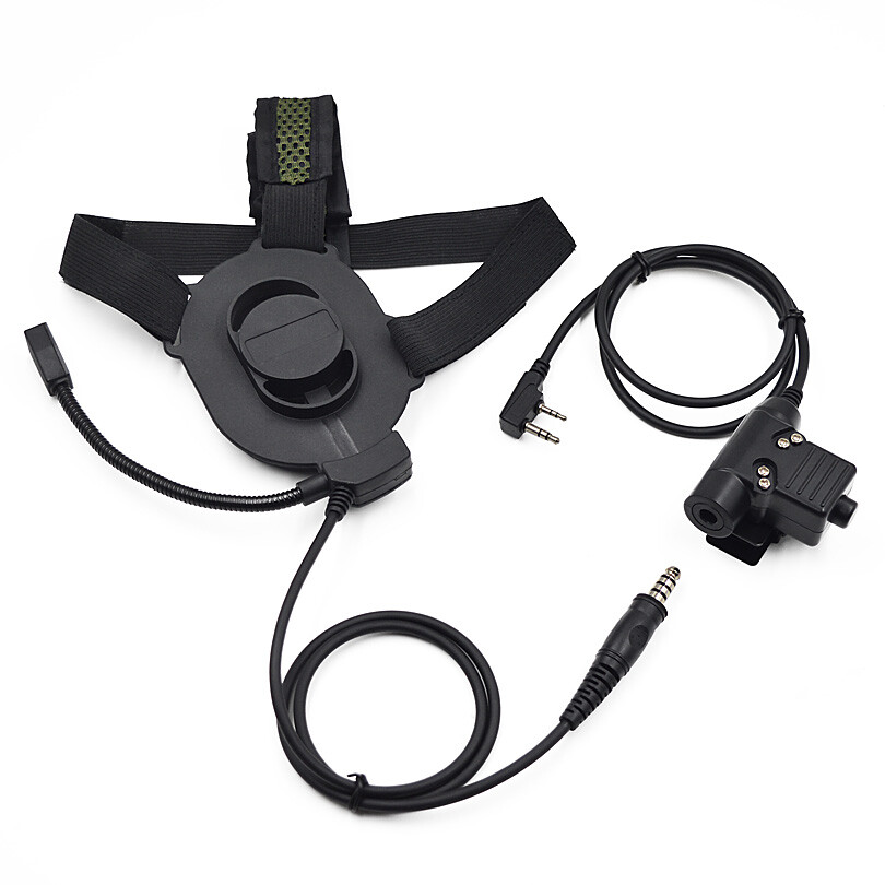 HD01 Bowman Elite II Tactical Headset Earpiece U94 PTT for Kenwood Baofeng UV5R