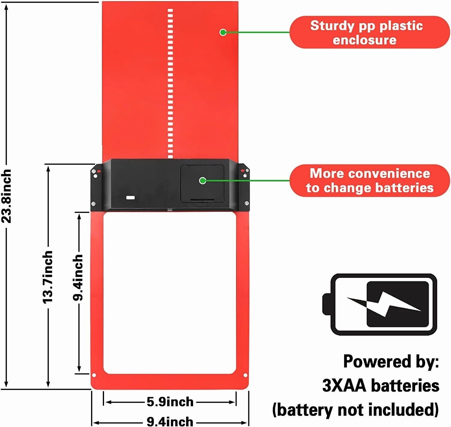 Chicken Coop Door Automatic Waterproof With Light Sensor Poultry Gate Hen