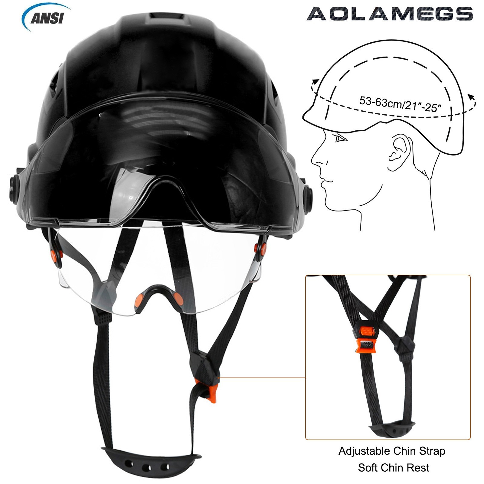 Construction Safety Helmet W/ 5.0 Bluetooth Earmuffs CE Hard Hat Head Protection