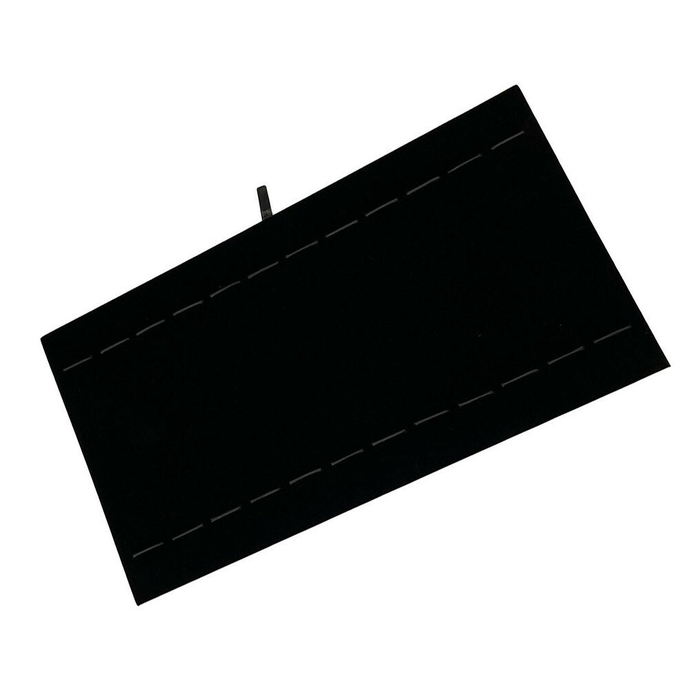 14-1/8 x 7-5/8,Black Velvet Bracelet Watch Display Liner Tray Insert Pad 12-Slot