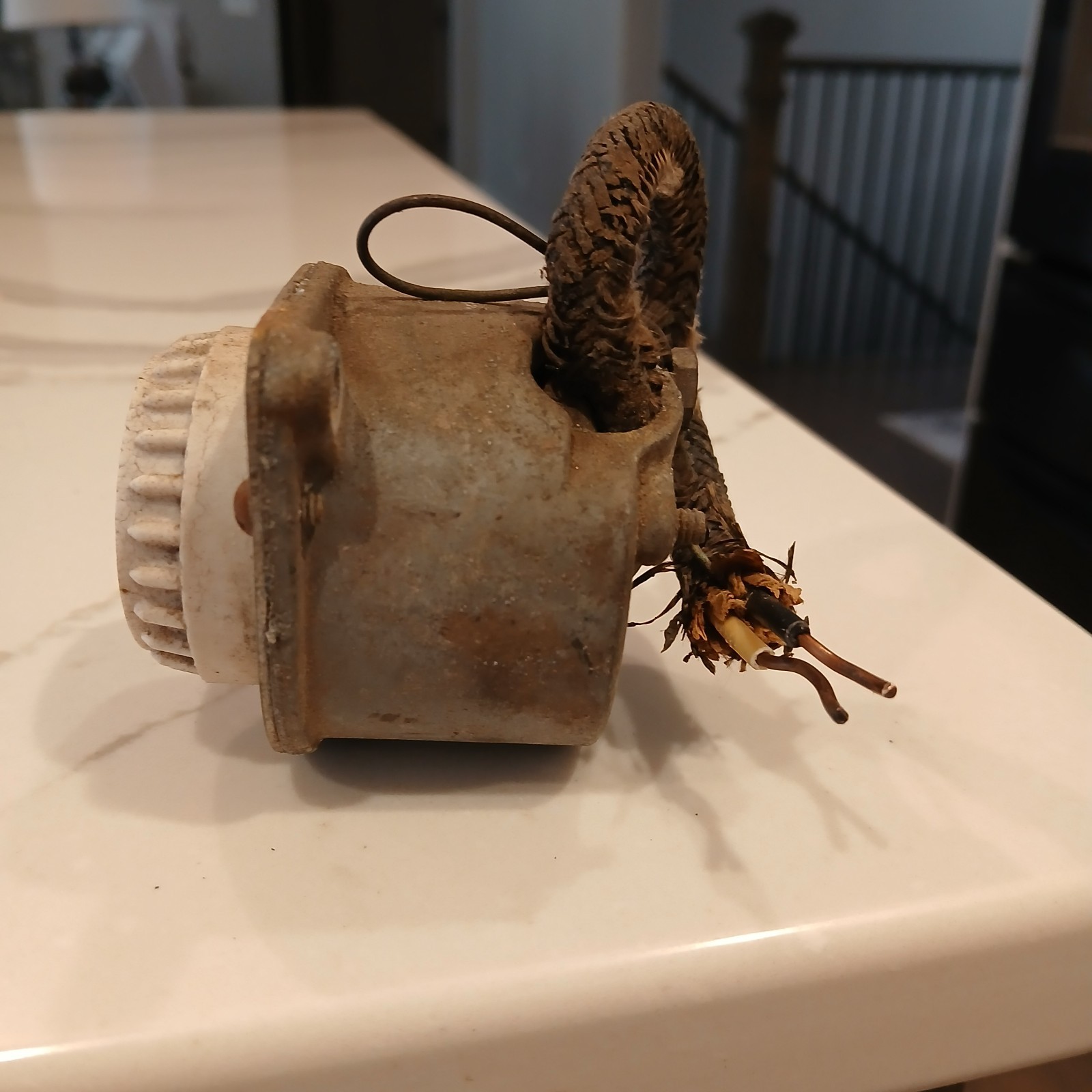 Original ECO Air Meter Light, Housing & Wire "WORKS"