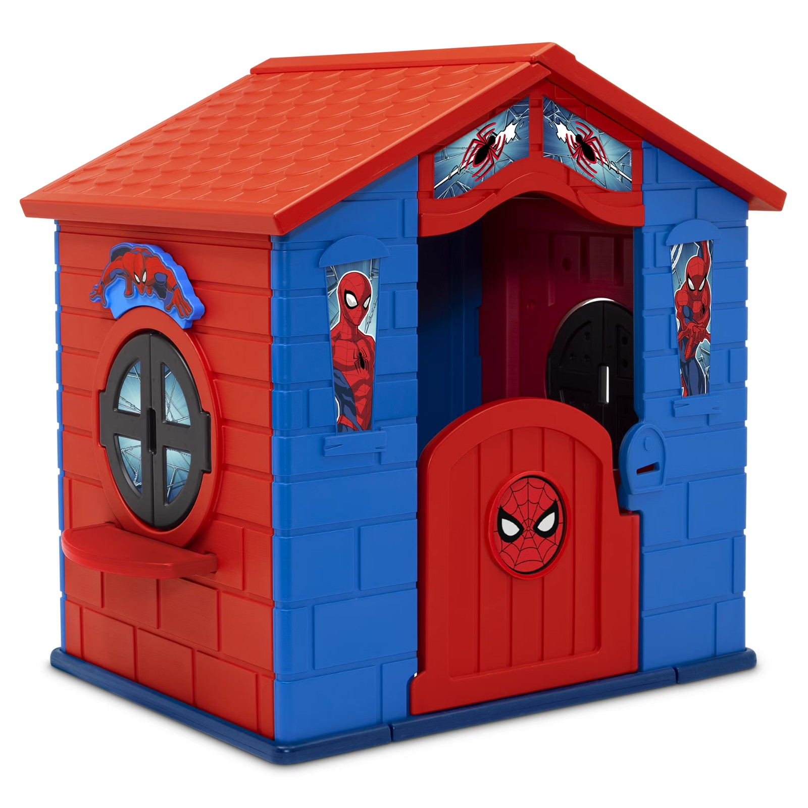 Marvel Spider-Man Plastic Indoor/Outdoor Playhouse with Easy Assembly by Delta C