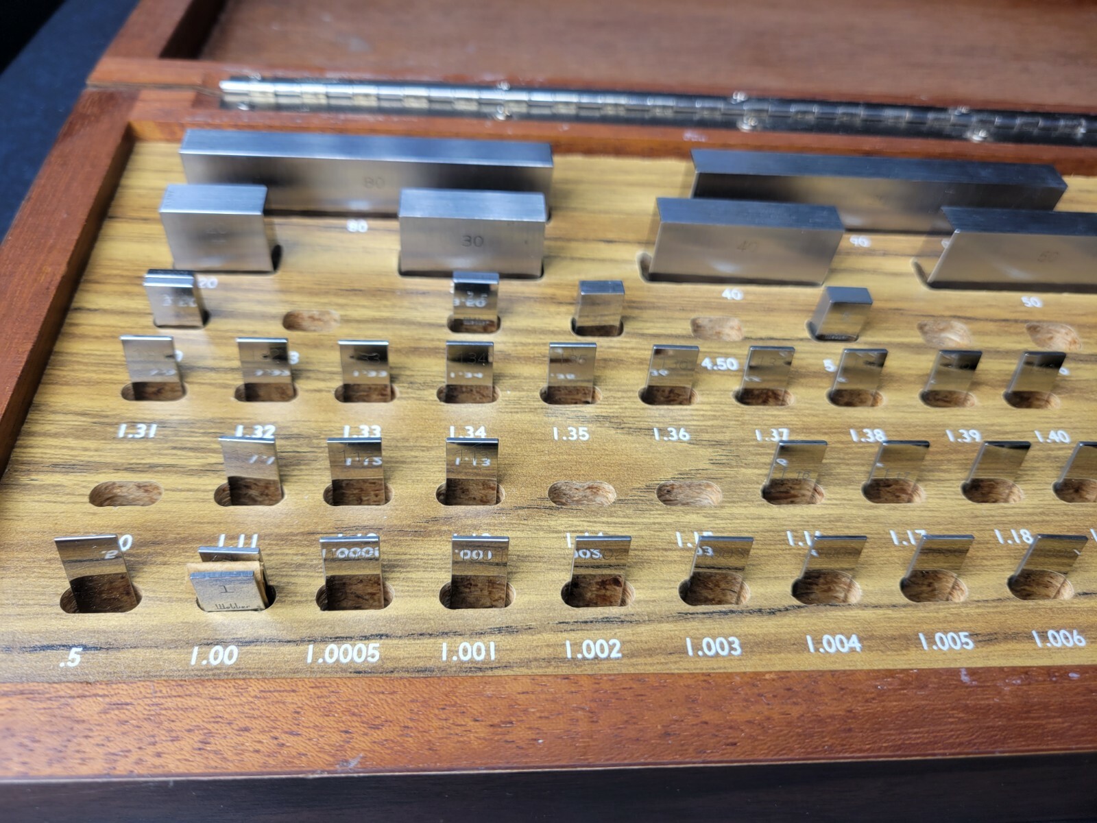 B&S (STARRETT CROBLOX) Metric Rectangular Gage Block Set Inspection Machinist