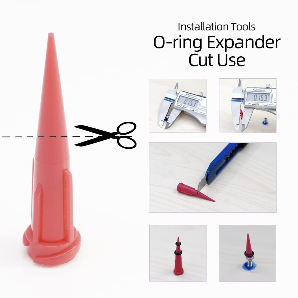 Buna-N O-Ring Tool Kit for Mini Dental Implant Replacement, 3 Sizes