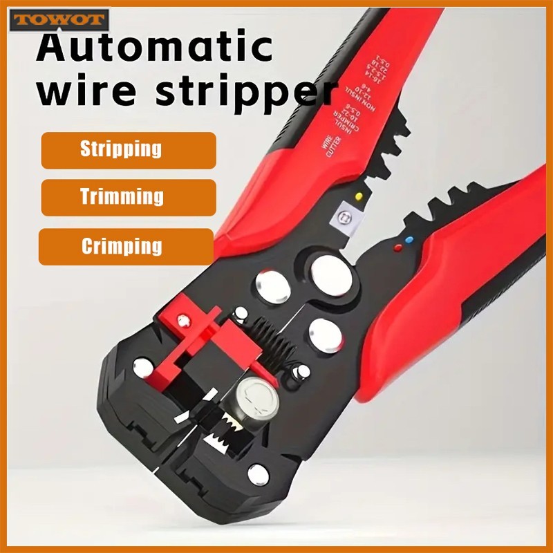Self-Adjusting Insulation Wire Stripper cutter crimper Terminal Tool Pliers
