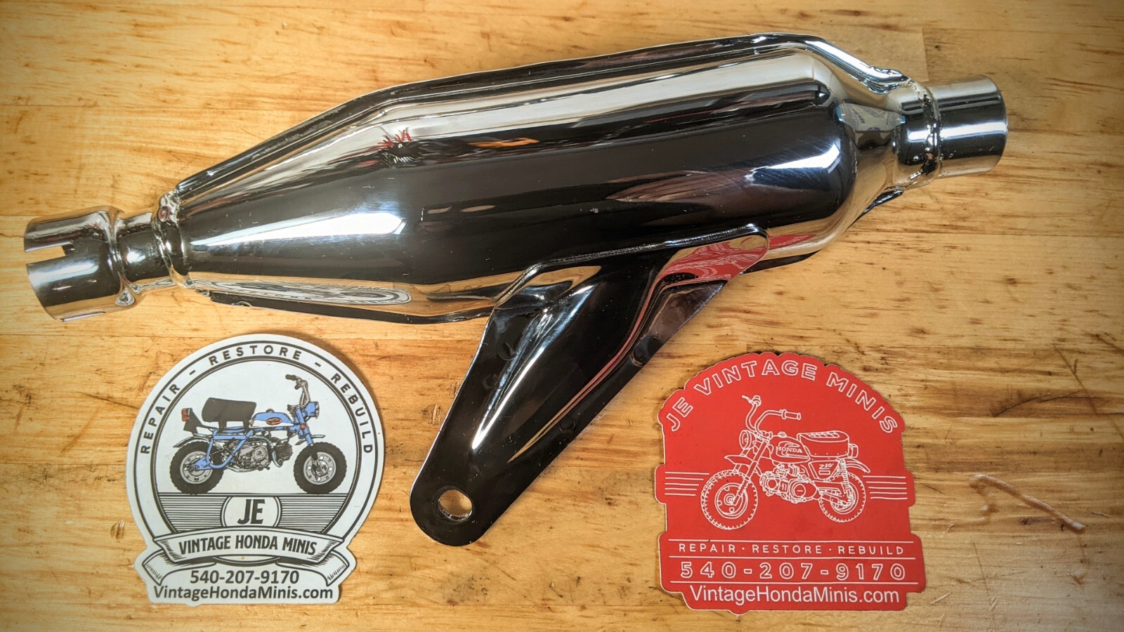 Exhaust - Vintage Style Replica Muffler & Header Kit - Honda Z50 Z50a K0 K1 K2