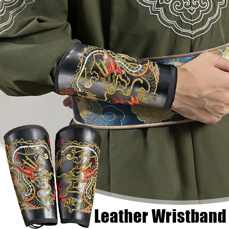 Chinese Hanfu Wrist Guard Men Wristband Kungfu Bundle Sleeve Guard Cosplay