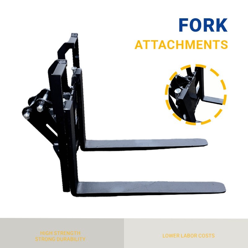 Pallet Fork for 1-2T Mini Excavator, Adjustable Stabilizer Bar, Free Shipping