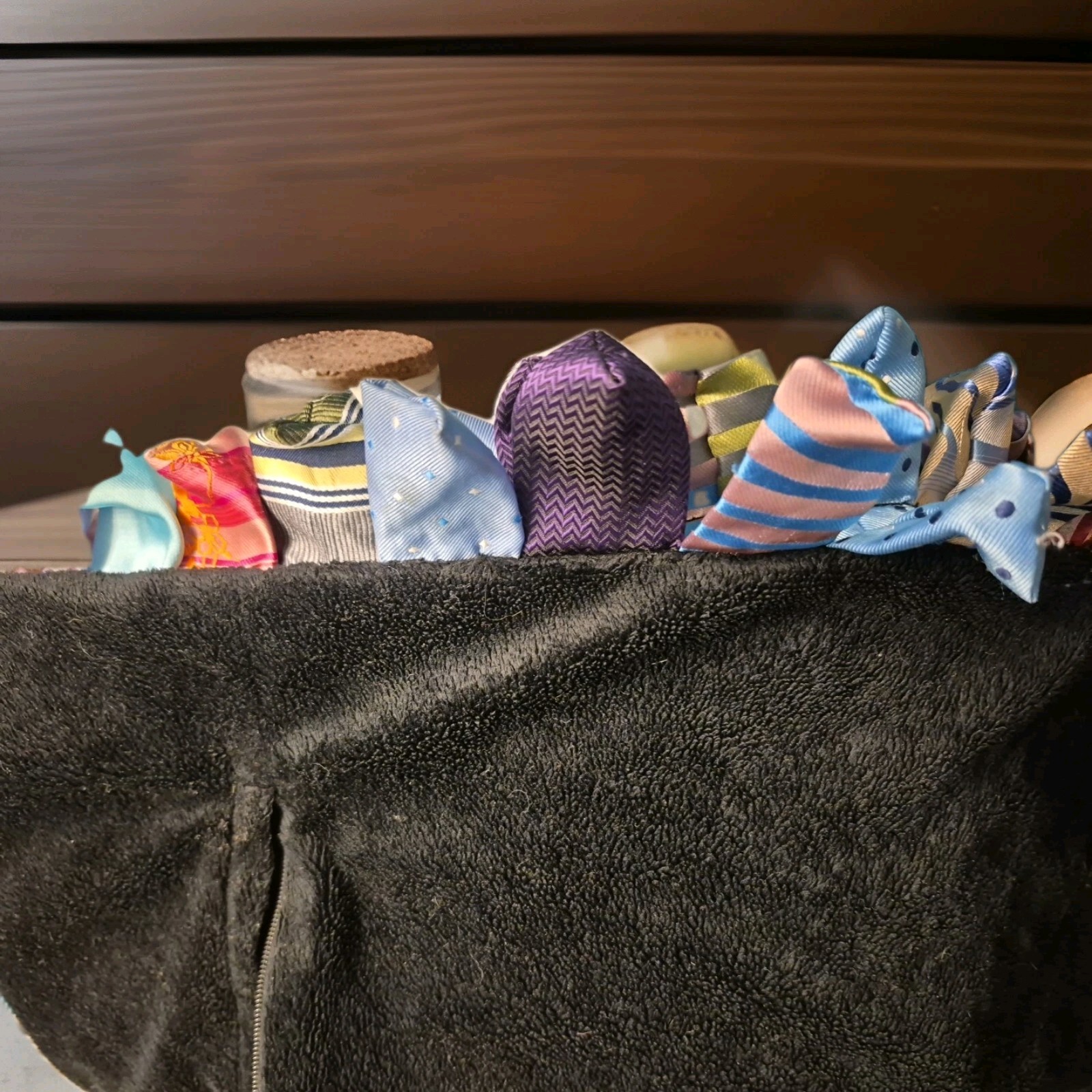 Dreamweavers Shaggy Multicolor Patchwork Silk Necktie Throw Pillow Sham 18"