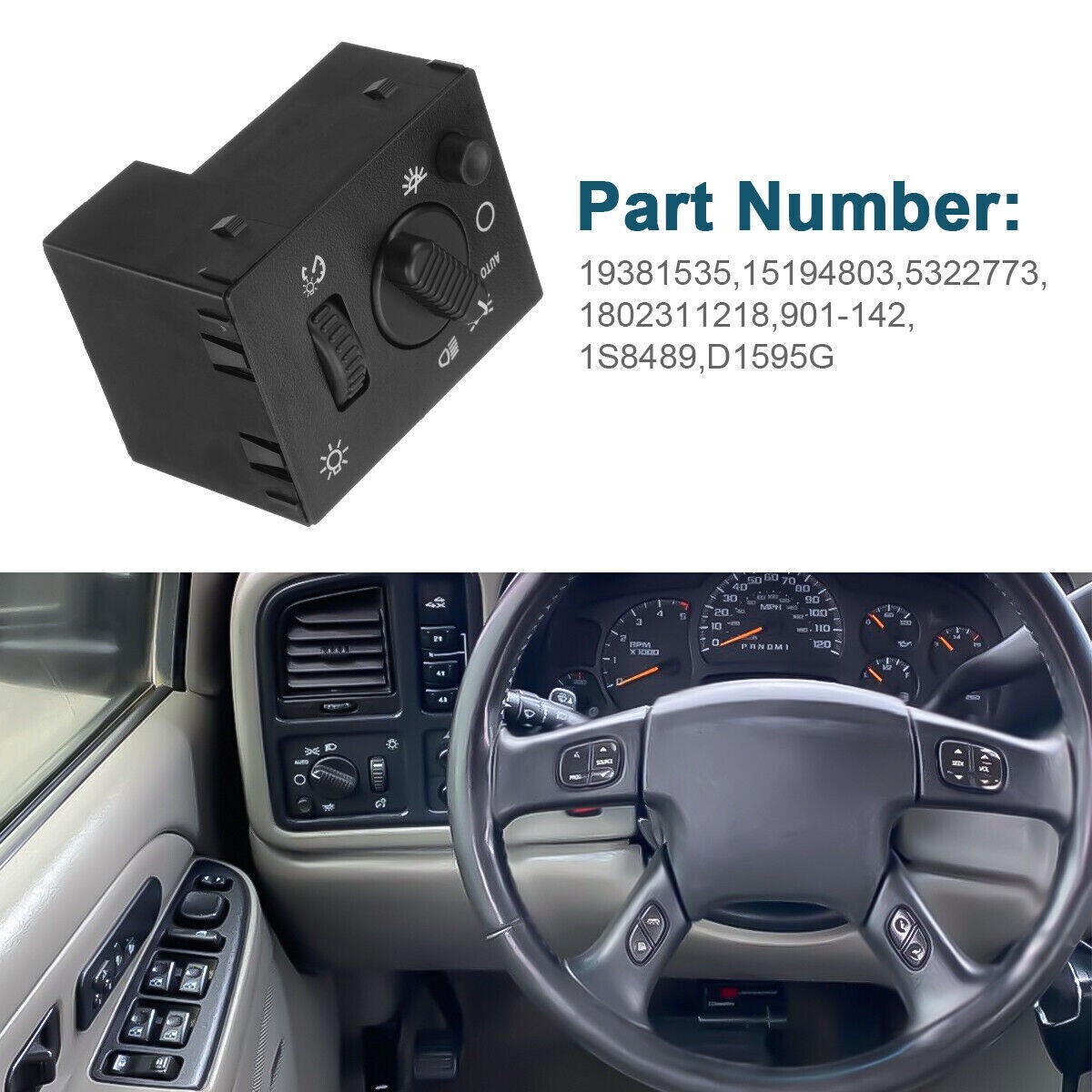 Headlight Headlamp Dimmer Switch For 03-07 Chevy Silverado GMC Sierra Yukon