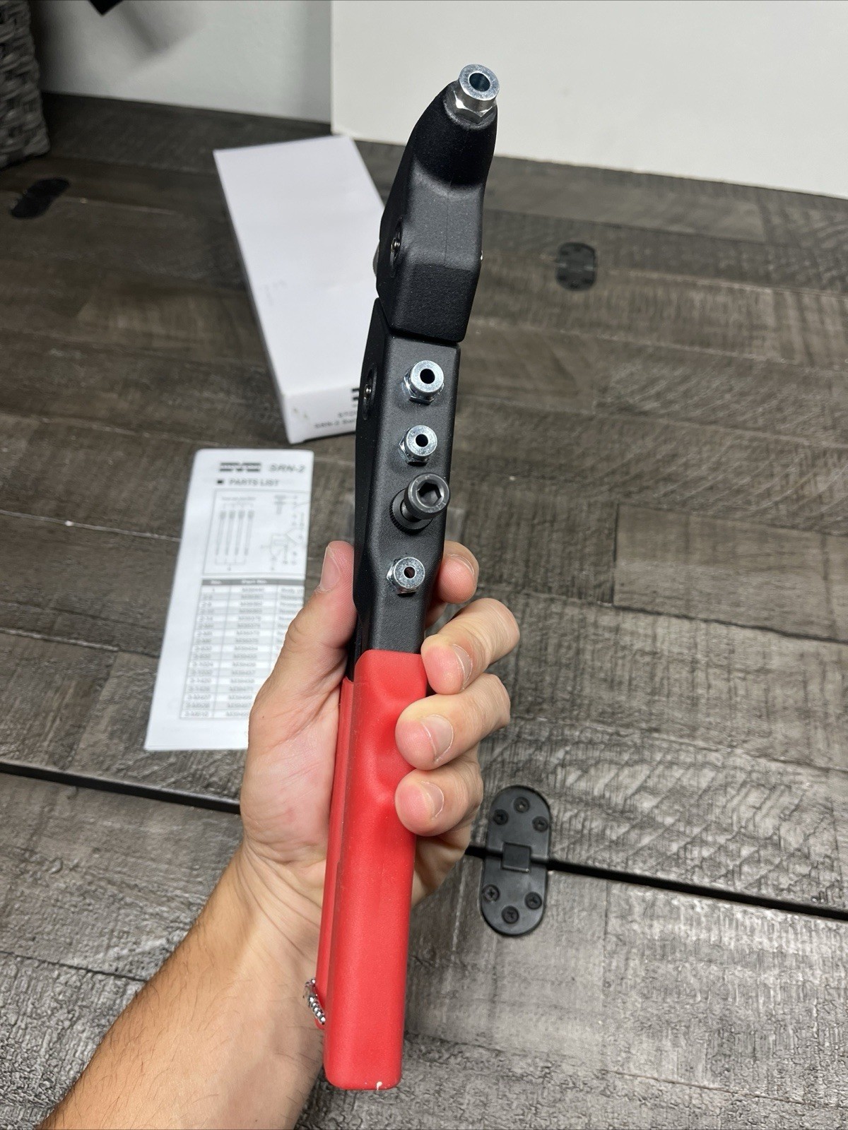 Marson Swivel Head Rivet Nut Setter SRN-2 Klik Turn Mandrels And Nosepiece 39400