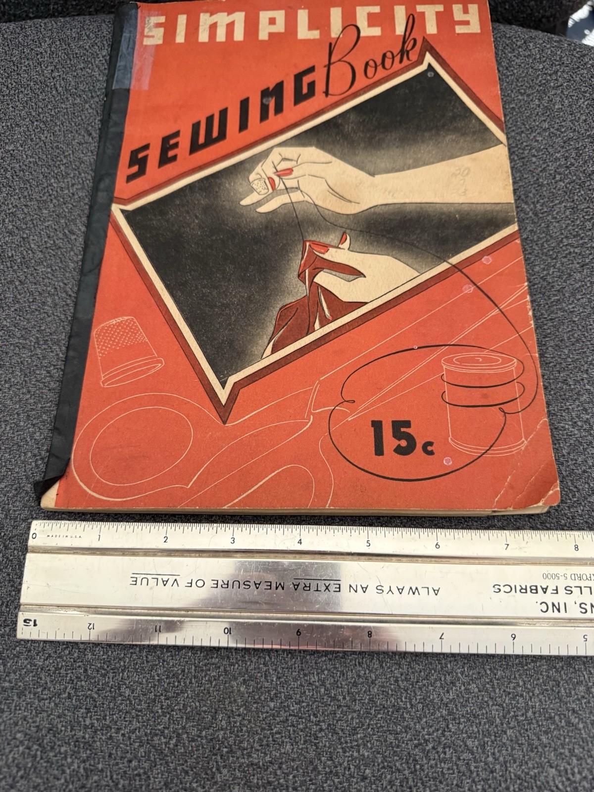 VIntage 1937 Simplicity Sewing Book For Beginners Step By Step in Good Condition