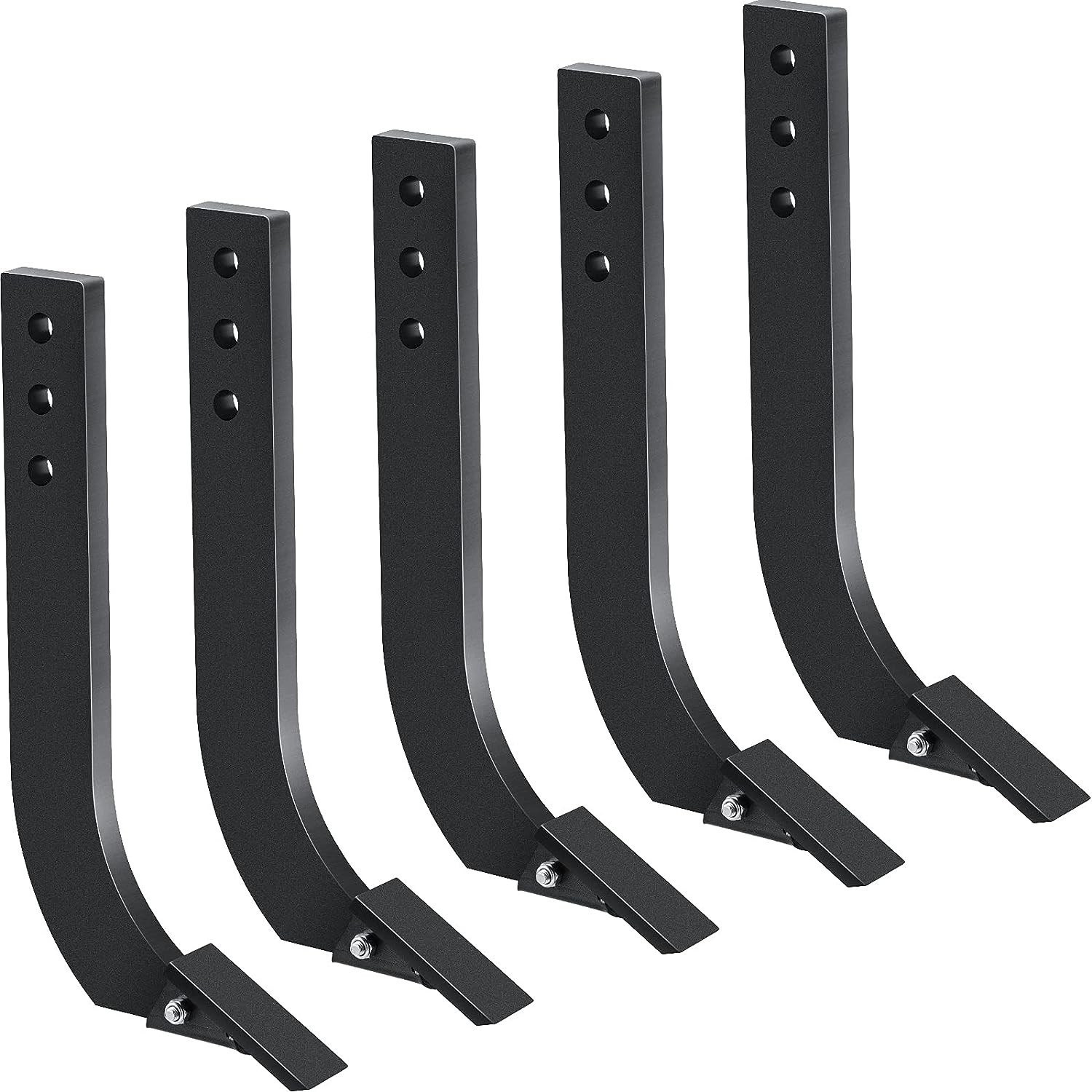 5 Pack 16'' Box Blade Shank Scarifier Shanks Teeth 3 Holes Box Scraper Shank