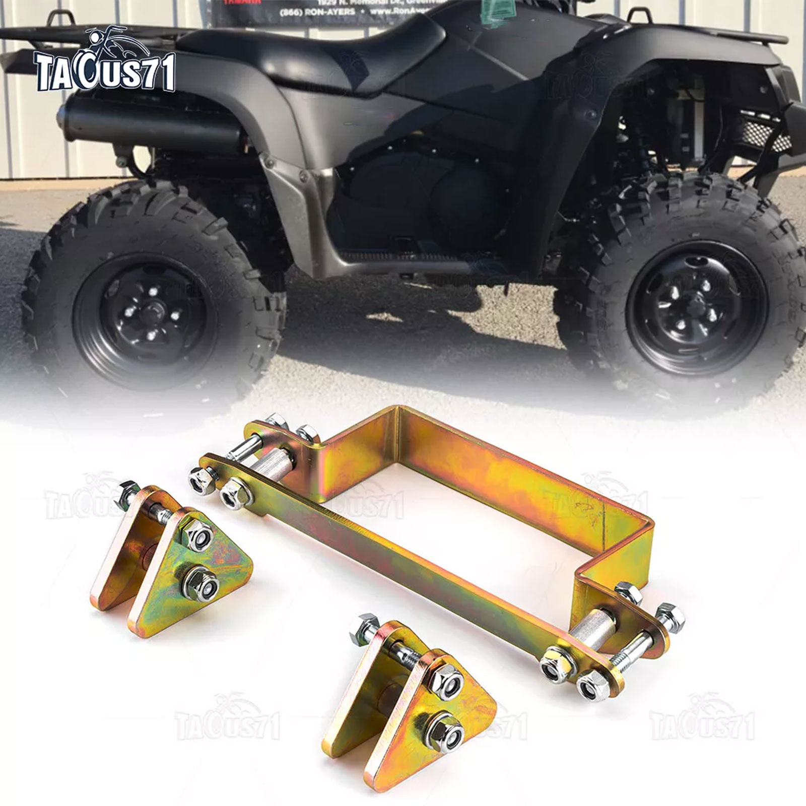 Heavy 2" Lift Kits Front & Rear Steel Brackets For SUZUKI KING QUAD 500 750 AXi