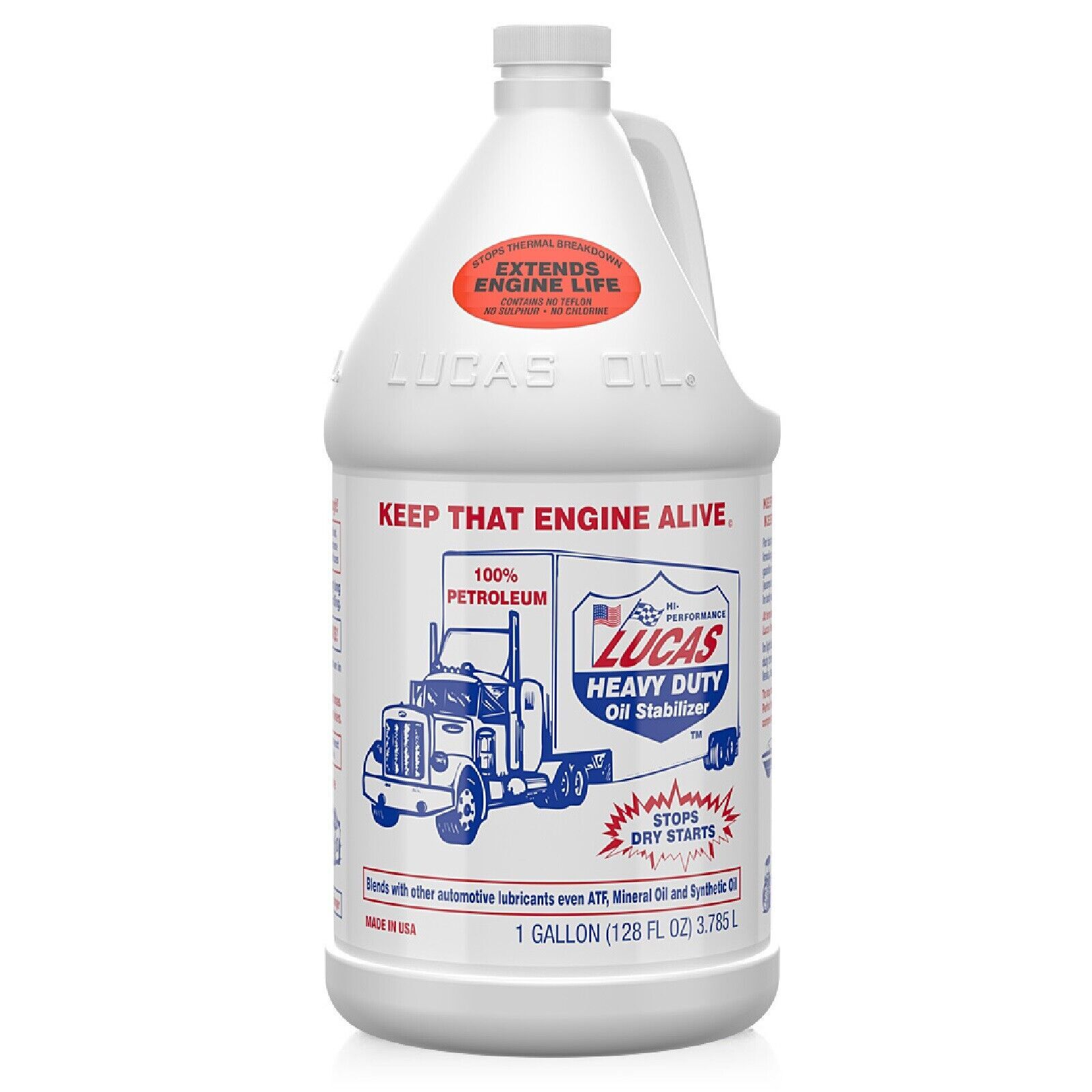 Lucas Oil Heavy Duty Petroleum Multi-Use Oil Stabilizer 1 Gallon Set of 4 10002