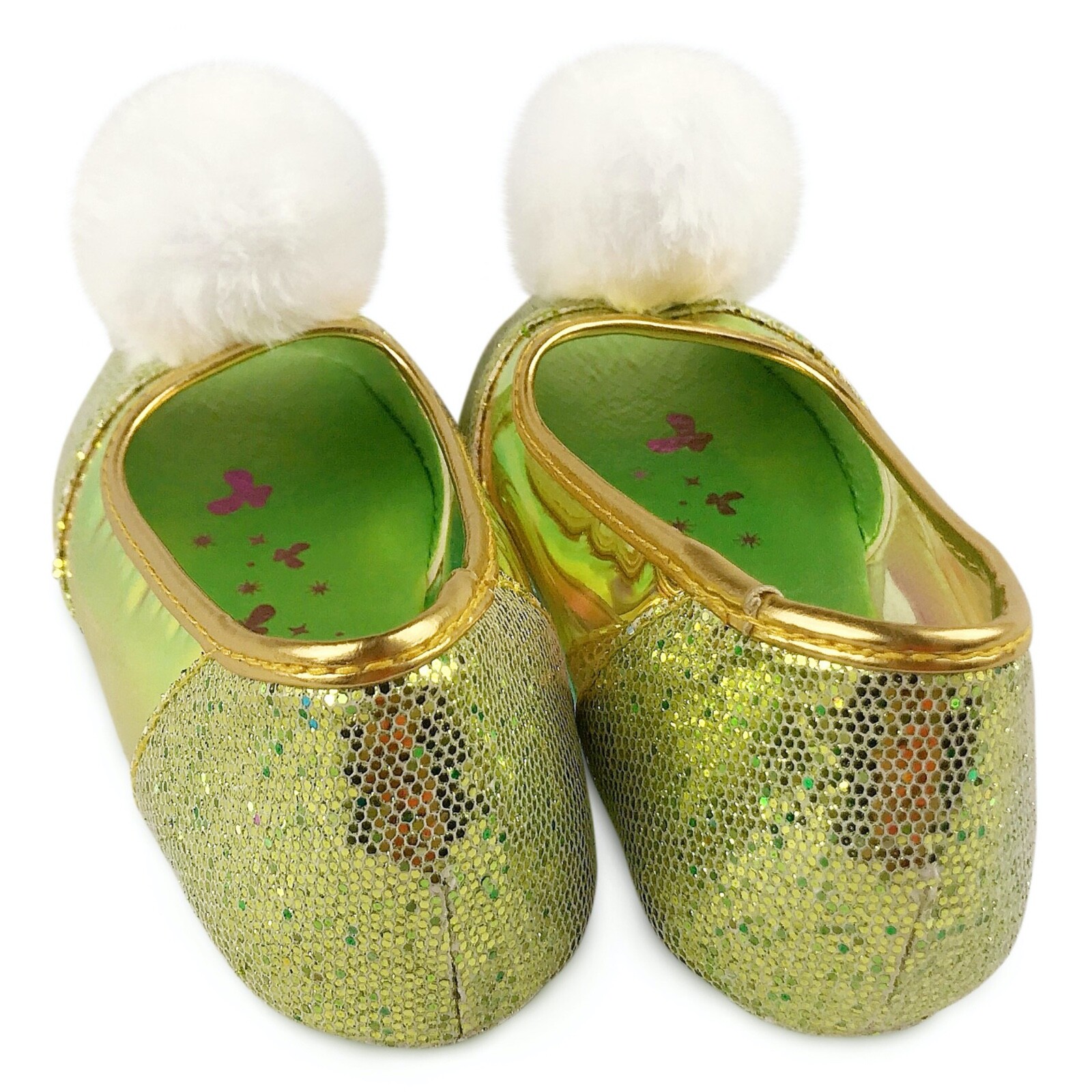 NWT Disney Store Tinker Bell Costume Shoes Princess Girls Peter Pan many sizes
