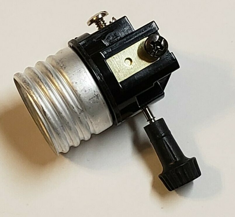 3 TERMINAL TURN KNOB INTERIOR LAMP SOCKET FOR WIRING BOTTOM LIGHT 30684J