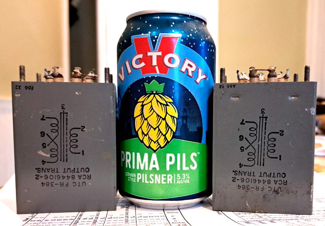 PAIR output transformers UTC FR384 for RCA part number 8446106-2