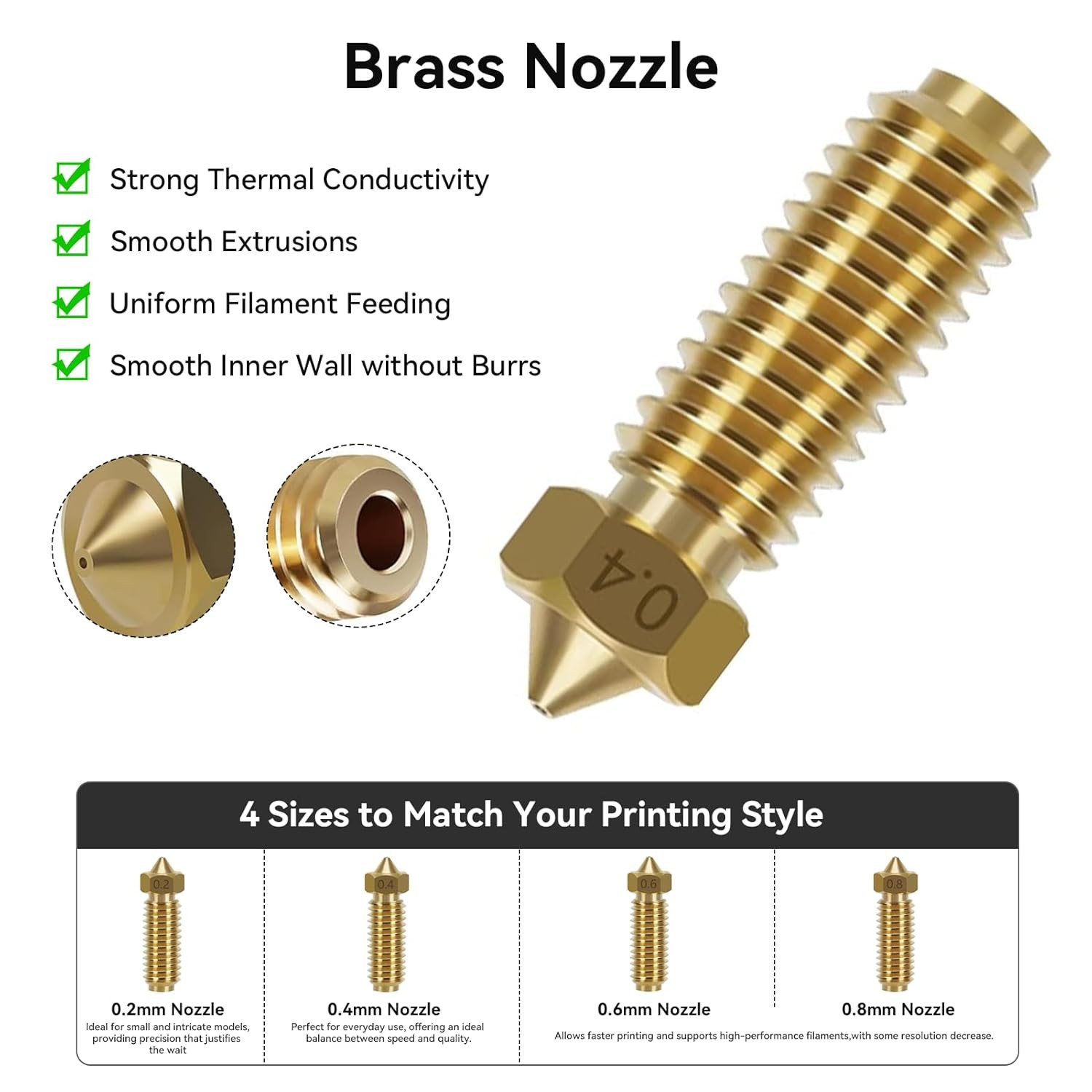 Anycubic Kobra S1 Hotend Kit with Brass Nozzles and Easy Swap Design