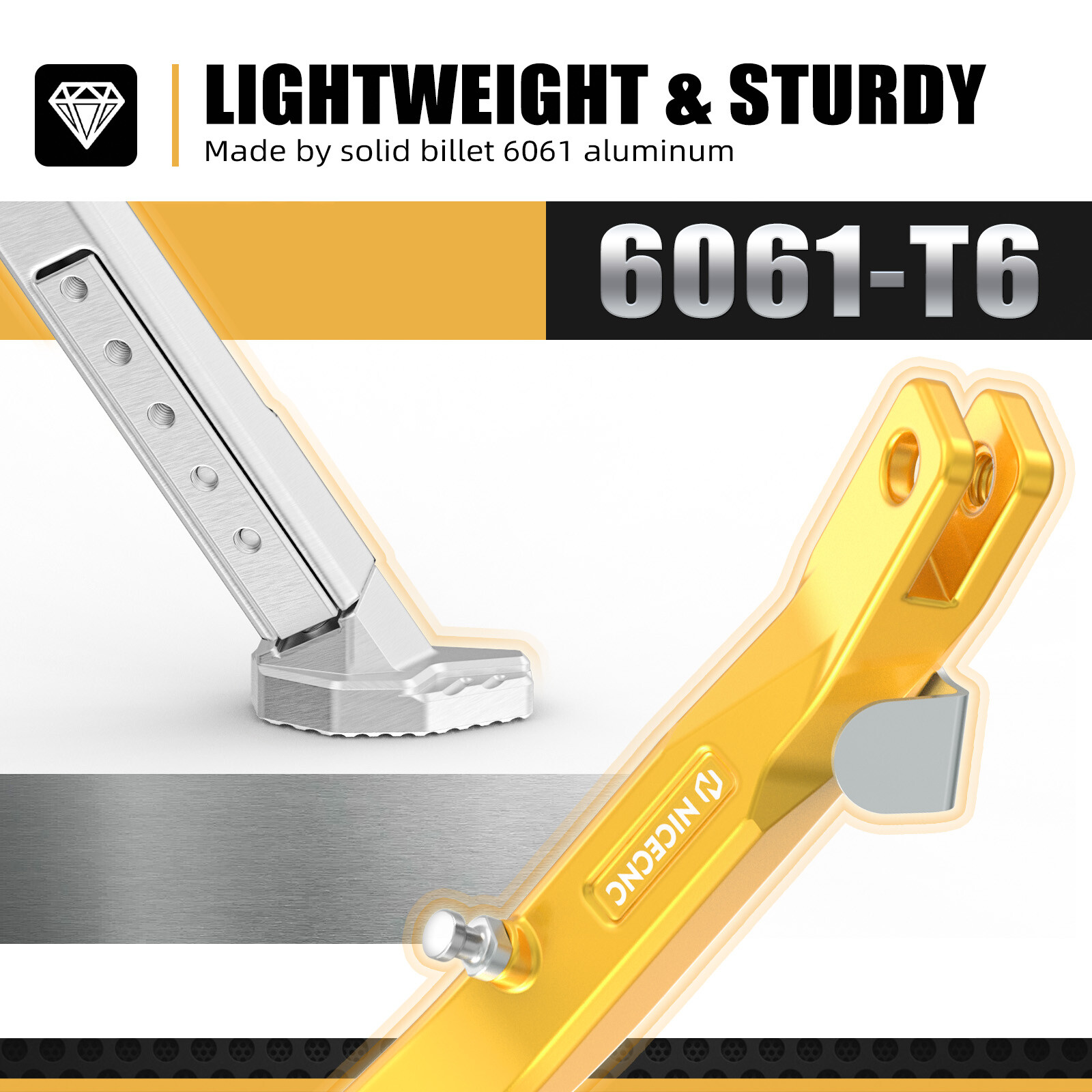 For Suzuki DR-Z DRZ400 E S SM 2000-2024 CNC Adjustable Kick Side Stand Kickstand