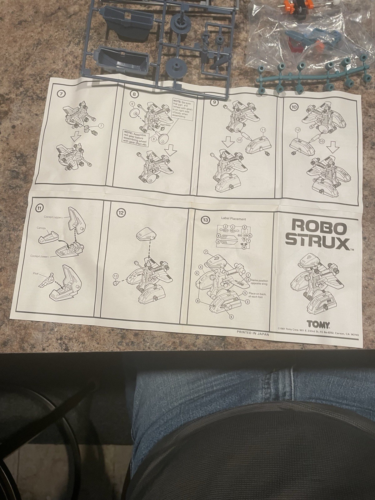 1981 ROBO STRUX by Tomy SEALED in Package Special Edition Zoids Robot Sci-Fi