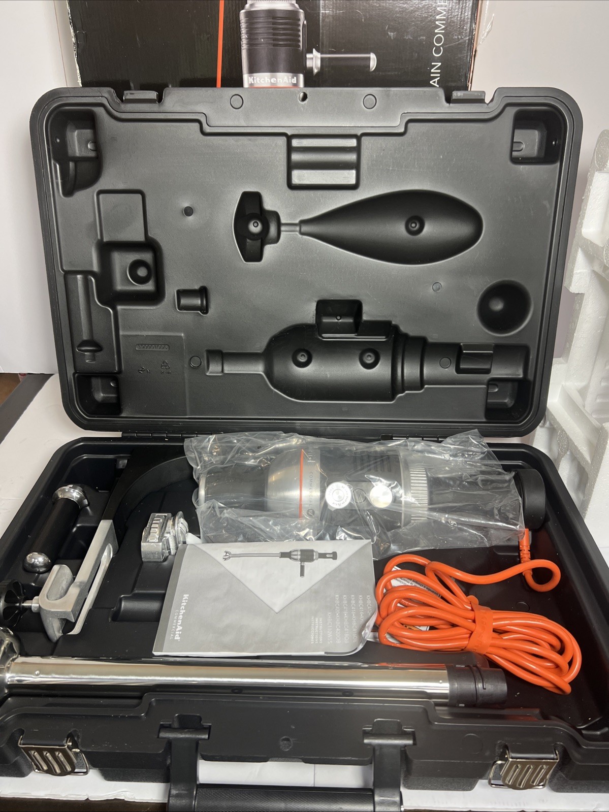 KitchenAid 1HP Commercial Immersion Blender KHBC416OB 16” Heavy Duty NSF