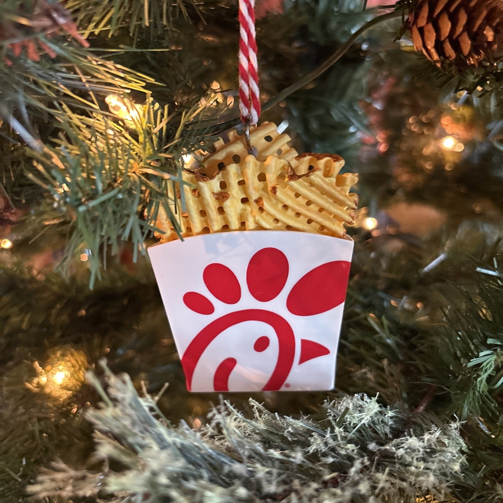 CHICK-FIL-A Christmas 2025 WAFFLE FRIES Ornament