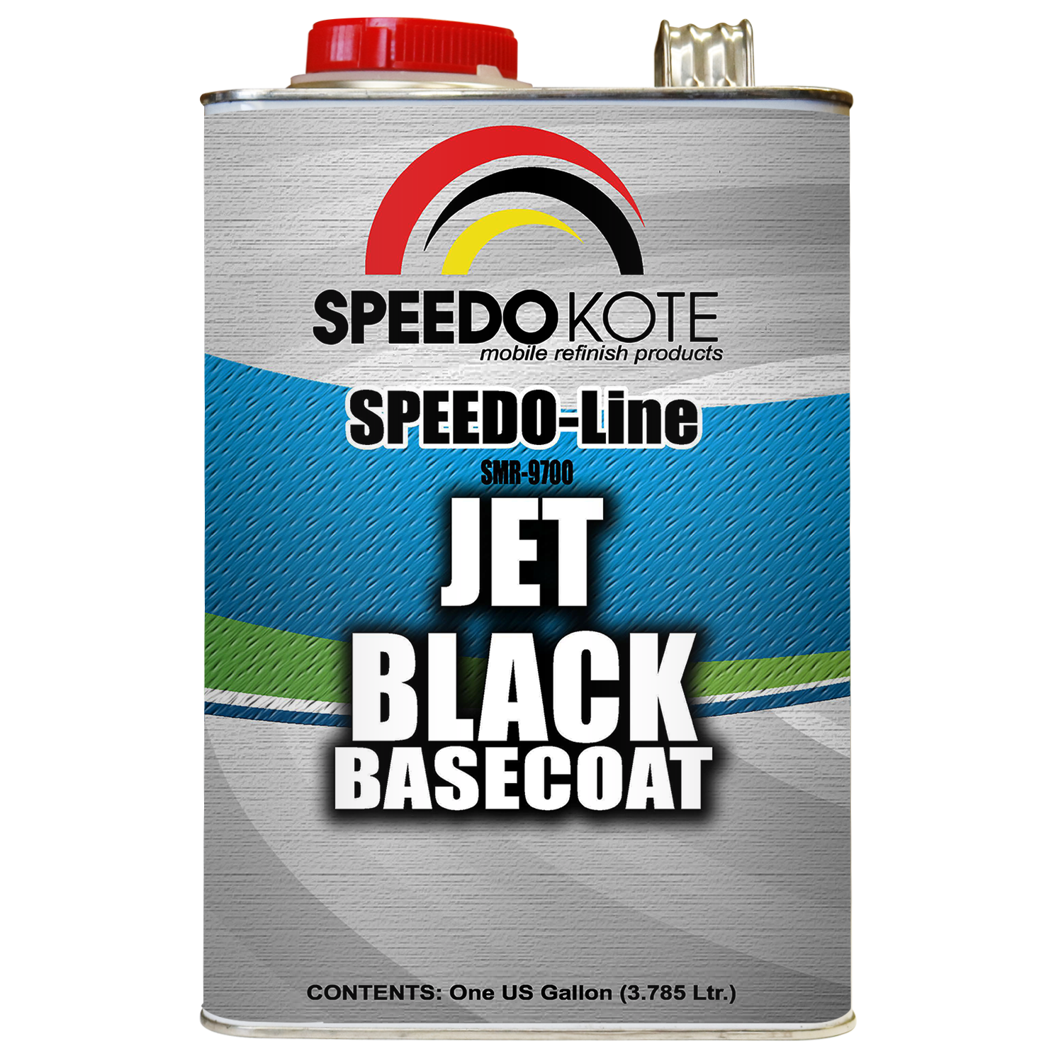 Jet Black Basecoat for automotive base coat use , One Gallon SMR-9700