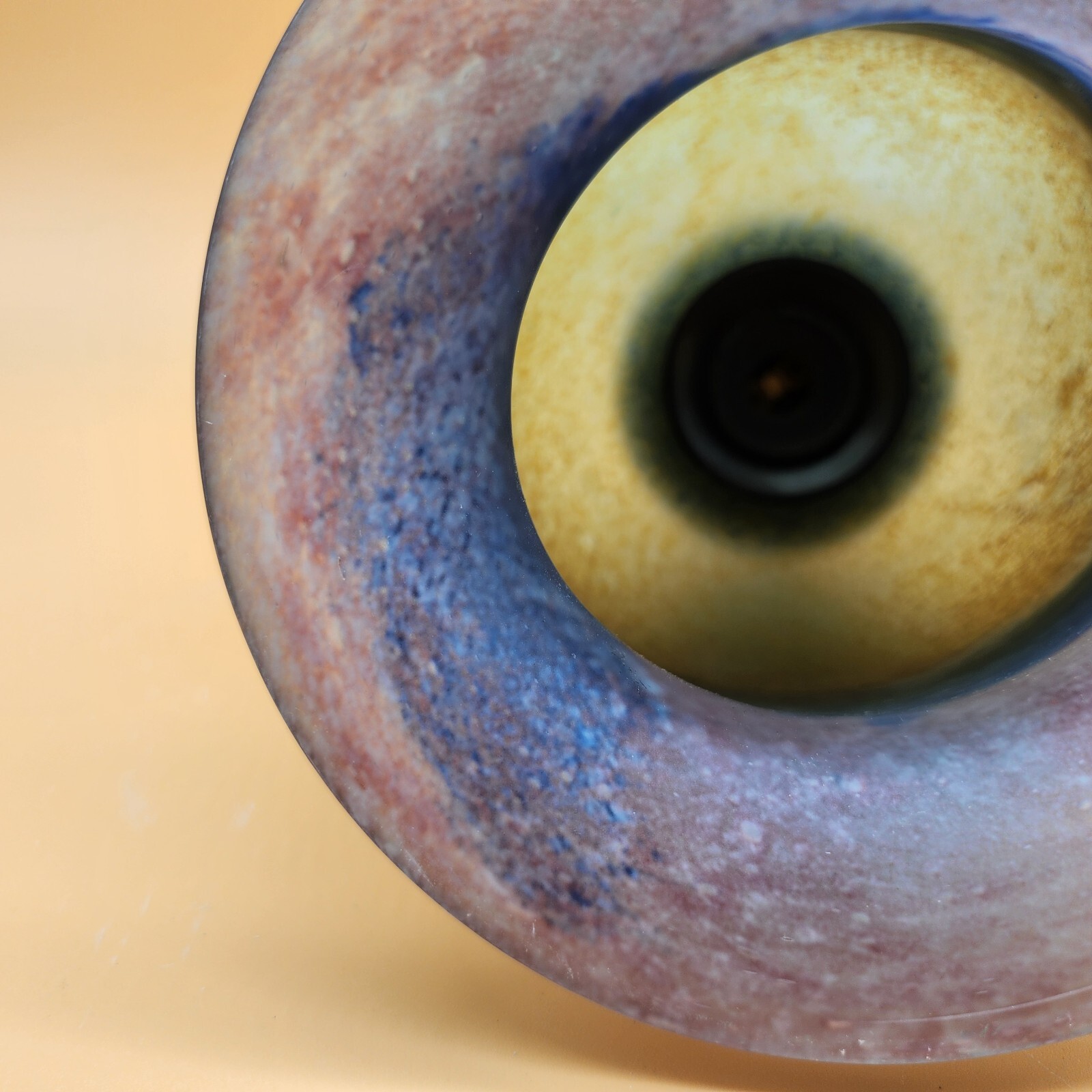 Vintage Art Glass Hanging Ceiling Pendant Light Fixture