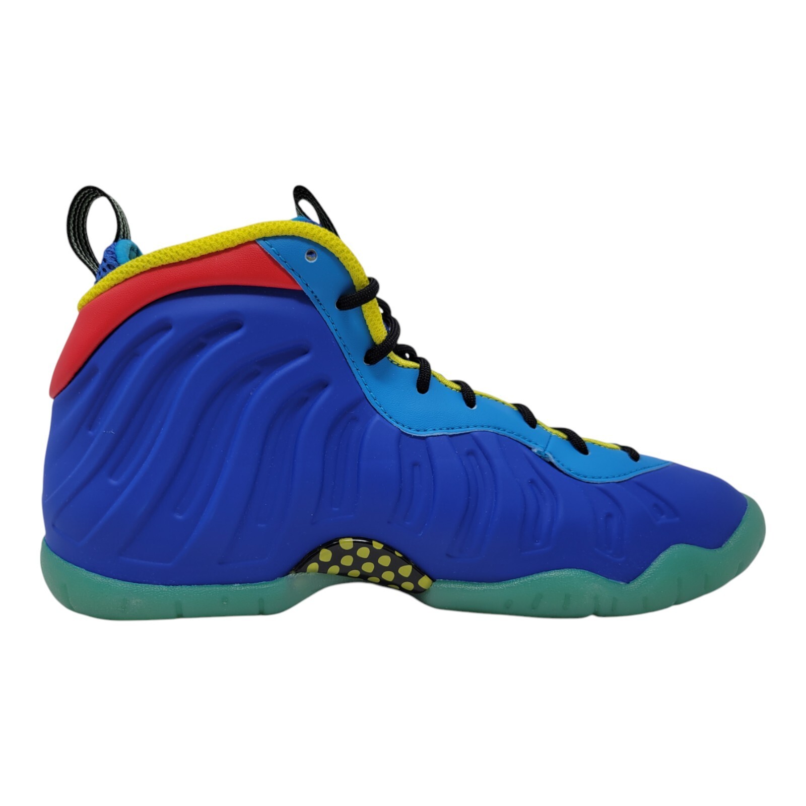 Nike Kid's Little Posite One GS Basketball Shoes, Game Royal/Yellow Strike