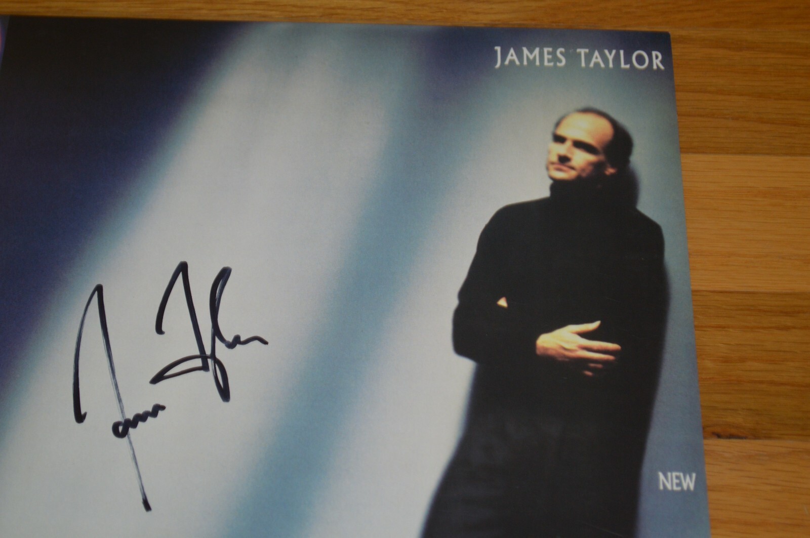 James Taylor Autographed " New Moon Shine " Vinyl LP Cover with JSA COA