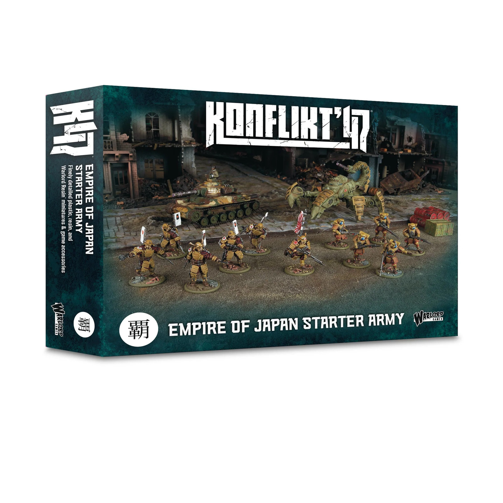Empire of Japan Starter Army for Konflikt '47 – Miniatures, Tanks, and Dice Set