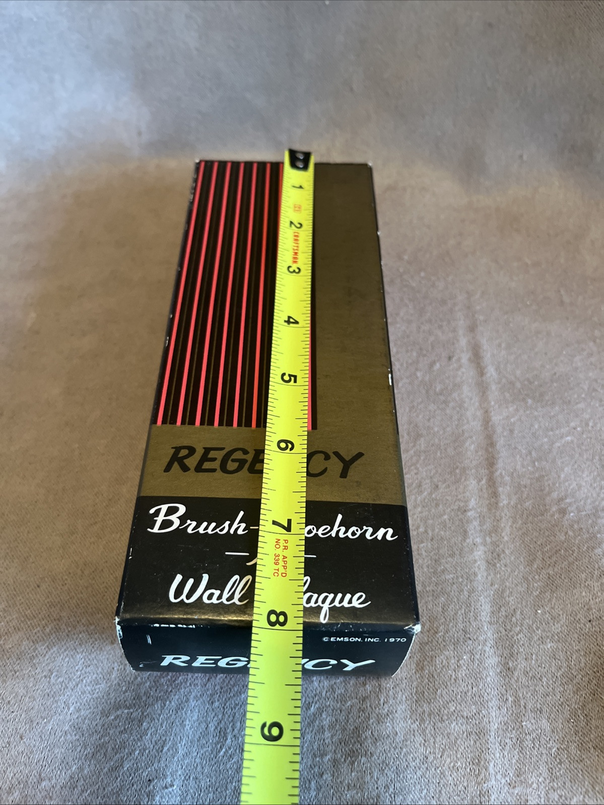 VTG 1960's REGENCY Travel Horse Brush, Shoehorn & Wall Plaque NEW IN BOX UNUSED