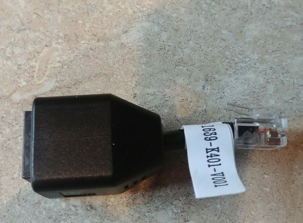 NCR 1639-K401 497-0514371 Serial Printer RJ45F RJ12M Adapter Dongle Fits Aloha
