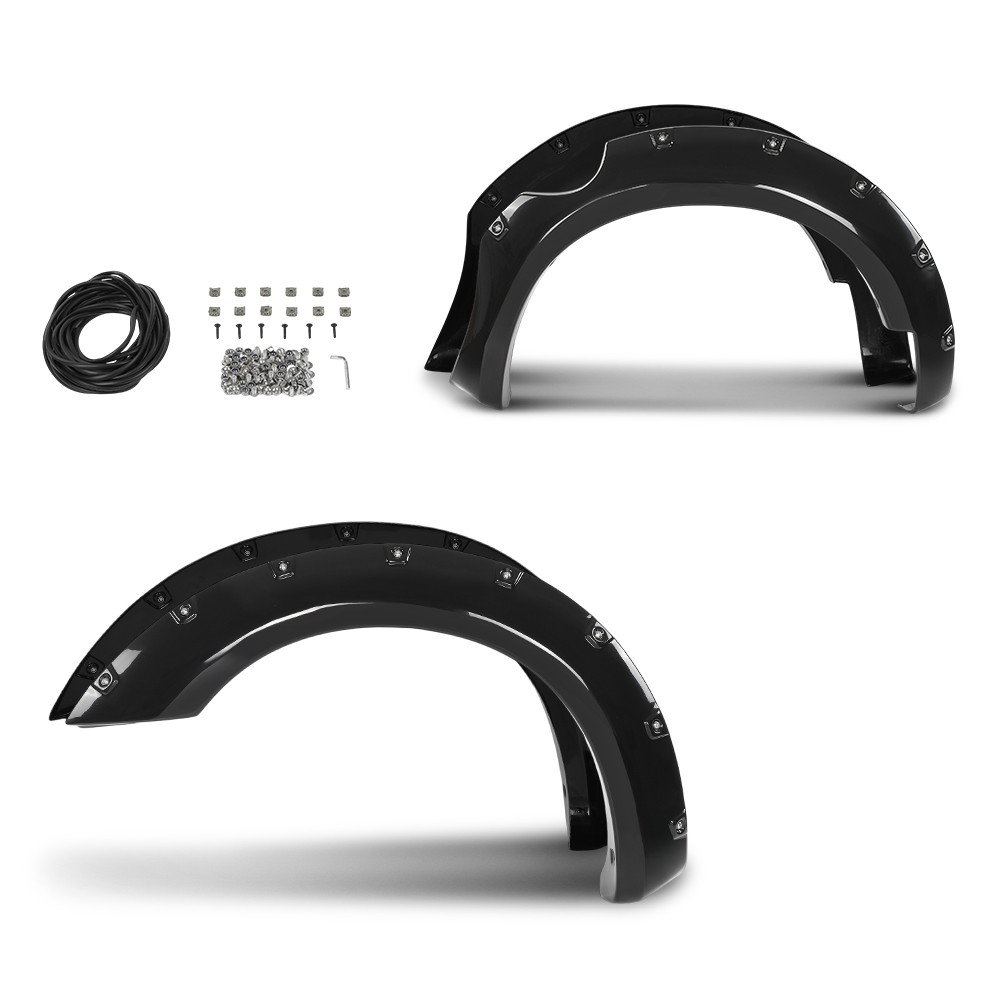 Pocket Rivet Bolt On Fender Flares Fit For 2006-2020 Nissan Frontier 5' Bed