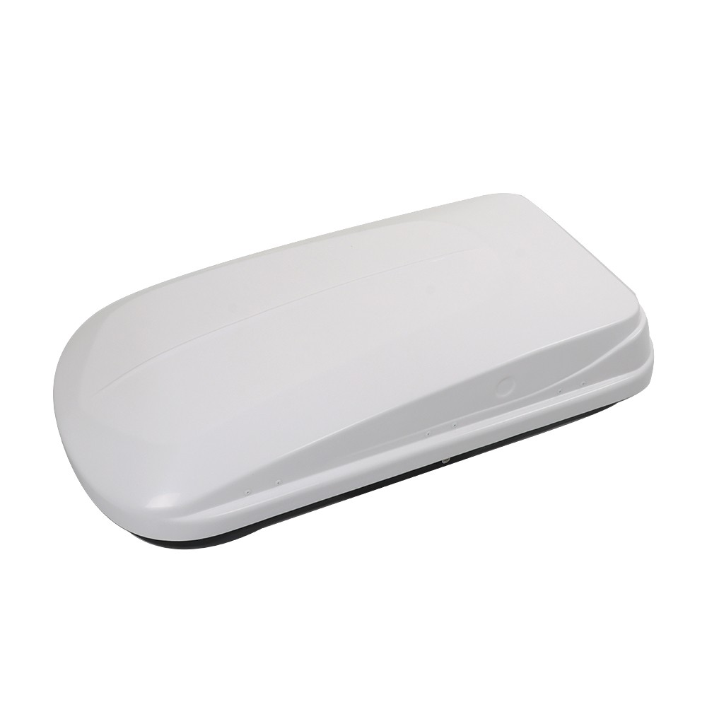 Labwork 14 Cubic Feet ABS Car Roof Top Box Cargo Luggage Carrier White W/2 Locks