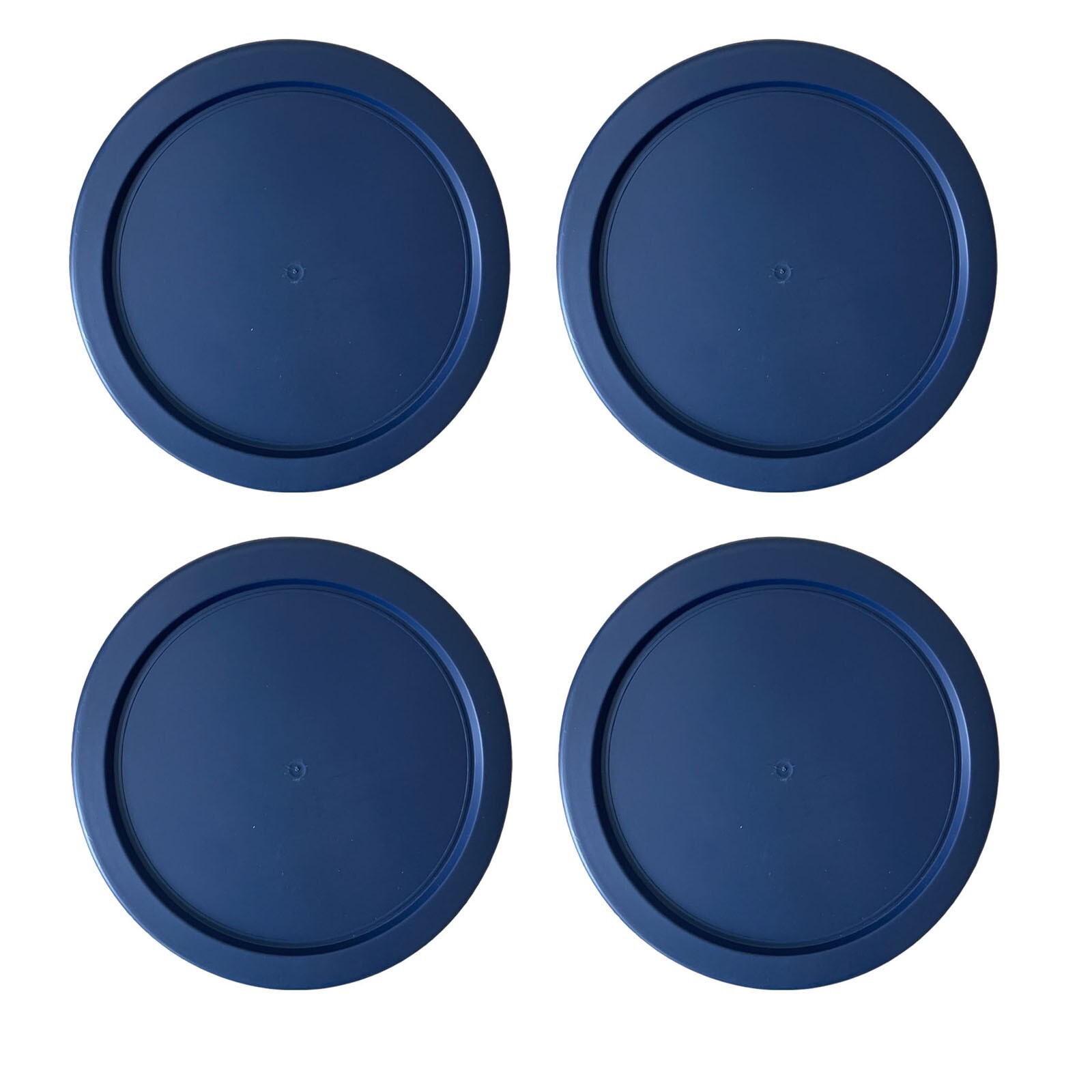 Replacement Lid for Pyrex 4-CUP Storage Cover 6" Bowl 7201-PC Navy (4-Pack)