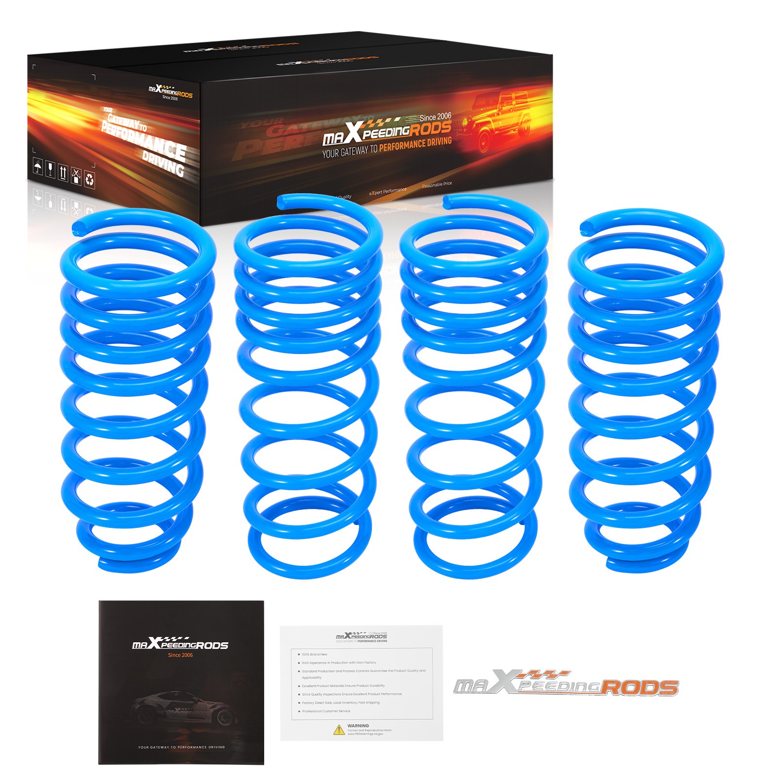 MaXpeedingrods Lowering Springs Drops 2" For Honda Accord 08-12 Acura TSX 10-14