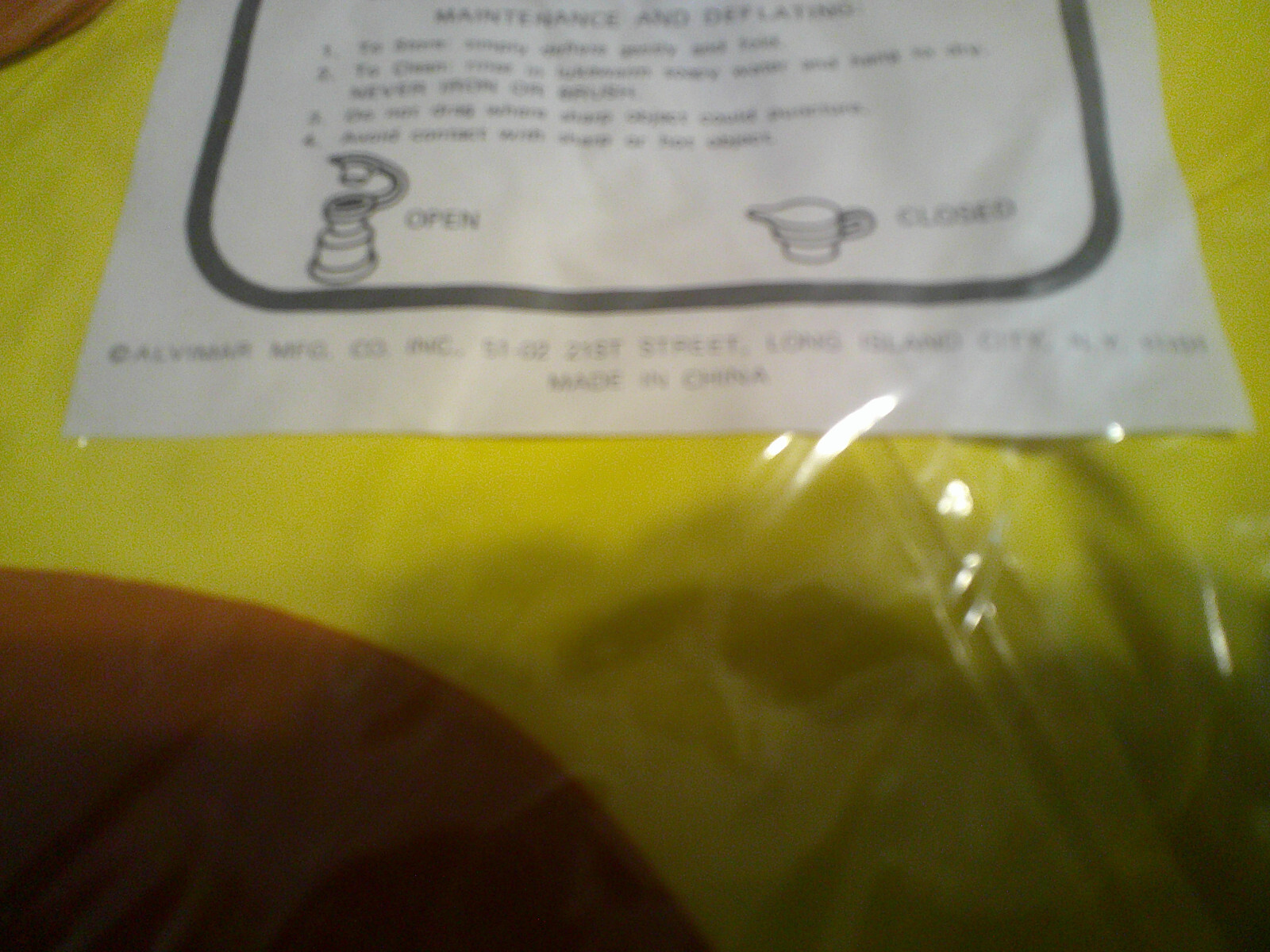 Vintage Quicky Bunny Face Rabbit blow up inflatable sealed never opened 11 x 14