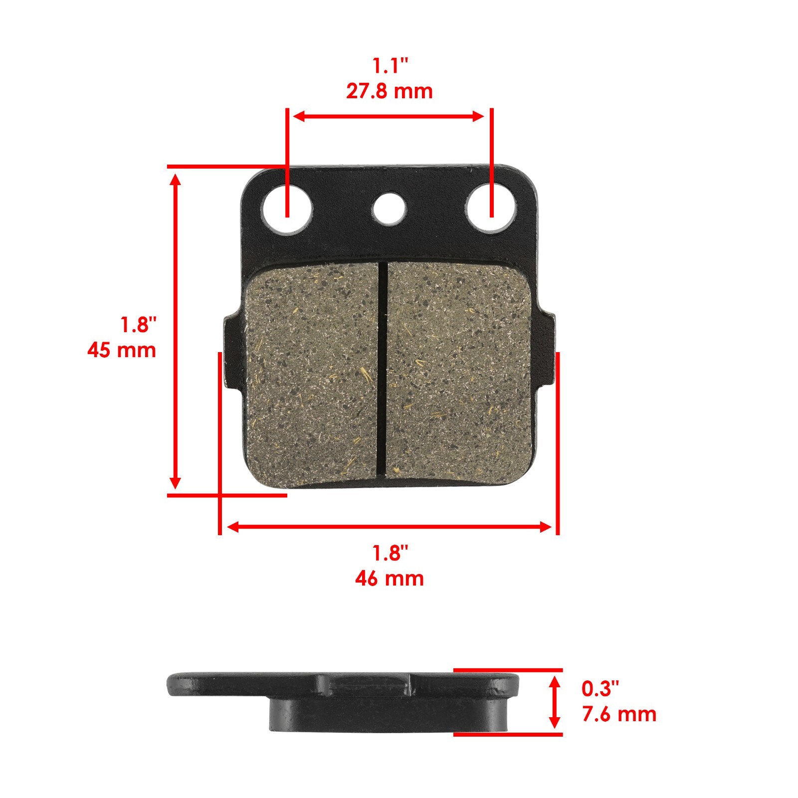Front Rear Brake Pads for Yamaha Raptor YFM 660 2001 2002 2003 2004 2005